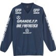 画像1: 【BIGサイズ対応】GRANDE.F.P.ドライストレッチVネックピステ.ネイビーｘホワイト