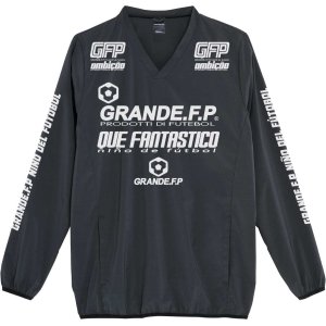 画像: 【BIGサイズ対応】GRANDE.F.P.ドライストレッチVネックピステ.ブラックｘホワイト