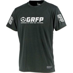 画像: 【BIGサイズ対応】GRFP.ドライストレッチプラクティスシャツ　.ブラックｘホワイト