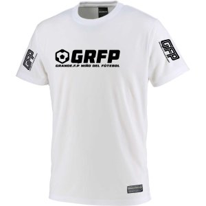 画像: 【BIGサイズ対応】GRFP.ドライストレッチプラクティスシャツ　.ホワイトｘブラック