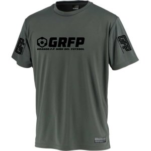 画像: 【BIGサイズ対応】GRFP.ドライストレッチプラクティスシャツ　.ダークグレーｘブラック