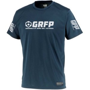 画像: 【BIGサイズ対応】GRFP.ドライストレッチプラクティスシャツ　ネイビーｘホワイト