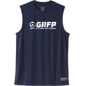 画像: 【BIGサイズ対応】GRFP.ドライストレッチノースリーブシャツ　ネイビーｘホワイト