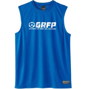 画像: 【BIGサイズ対応】GRFP.ドライストレッチノースリーブシャツ　ロイヤルブルーｘホワイト