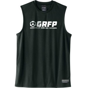画像: 【BIGサイズ対応】GRFP.ドライストレッチノースリーブシャツ　ブラックｘホワイト