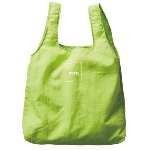 画像: GRFP.ナイロンリップ.ポケッタブルエコバッグ ライム
