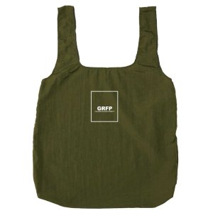 画像: GRFP.ナイロンリップ.ポケッタブルエコバッグ オリーブ