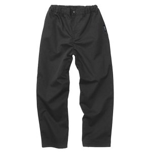 画像:  【BIGサイズ対応商品】 ■GRANDE.F.P.刺繍T/Cツイル.イージーパンツ　ブラック