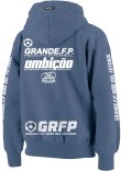 画像2: 【BIGサイズ対応商品】GRANDE.F.P.Trap.ヘヴィーウエイトプルパーカー　ストーンブルーｘホワイト