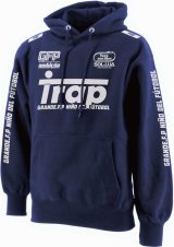 画像: 【BIGサイズ対応商品】GRANDE.F.P.Trap.ヘヴィーウエイトプルパーカー　ネイビーｘホワイト