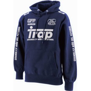 画像: 【BIGサイズ対応商品】GRANDE.F.P.Trap.ヘヴィーウエイトプルパーカー　ネイビーｘホワイト