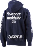 画像2: 【BIGサイズ対応商品】GRANDE.F.P.Trap.ヘヴィーウエイトプルパーカー　ネイビーｘホワイト