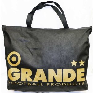 画像: GRANDE.不織布BIG.トートエコBAG ブラックxゴールド