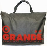 画像: GRANDE.不織布BIG.トートエコBAG　ブラックｘレッド