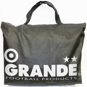 画像: GRANDE.不織布BIG.トートエコBAG ブラックxホワイト