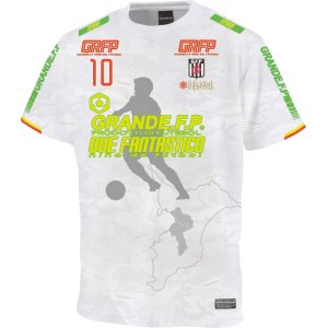 画像: 【ジュニア〜BIGサイズ対応商品】 見木友哉ｘGRANDE.F.Pコラボ.TOMOYA・NO.10ドライメッシュ.サポートTシャツ　ホワイト