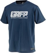 画像: 【BIGサイズ対応】GRFP.ドライメッシュプラクティスシャツ　ネイビーｘホワイト