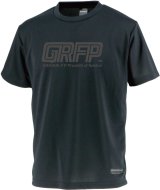 画像: 【BIGサイズ対応】GRFP.ドライメッシュプラクティスシャツ　ブラックｘブラック
