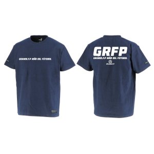 画像: 【BIGサイズ対応商品】GRFPバックプリント半袖Tシャツ　ネイビーｘホワイト
