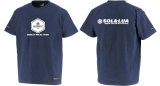 画像: 【BIGサイズ対応商品】BIGヘキサゴンプリント半袖Tシャツ　ネイビーｘホワイト