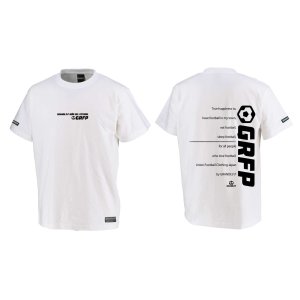 画像: 【BIGサイズ対応商品】GRFPメッセージプリント半袖Tシャツ　ホワイトｘブラック