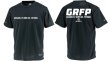 画像1: 【BIGサイズ対応商品】GRFPバックプリント半袖Tシャツ　ブラックｘホワイト