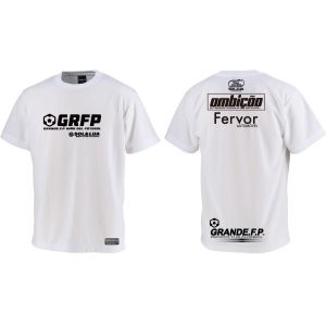 画像: 【ジュニアサイズ対応】GRFP.SOL&LUAドライメッシュTシャツ　ホワイトｘブラック