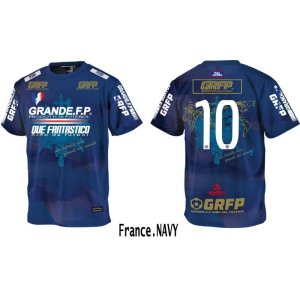 画像: 【BIGサイズ対応商品】 GRANDE.F.P DEL MUNDO NATIONAL COLLECTION-T　フランス.ネイビー