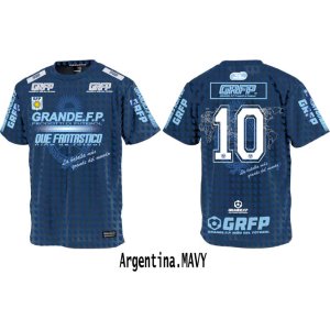 画像: 【BIGサイズ対応商品】 GRANDE.F.P DEL MUNDO NATIONAL COLLECTION-T　アルゼンチン.ネイビー