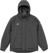 画像: GRANDE.F.PナイロンOX.フーデッドウォーマージャケット　ブラック