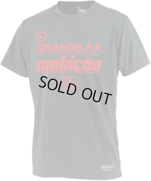 画像2: GRANDE.F.P.LIMITEDハイパーロゴプラクティスシャツ　ブラックｘレッド