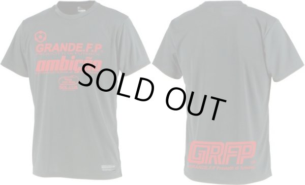 画像1: GRANDE.F.P.LIMITEDハイパーロゴプラクティスシャツ　ブラックｘレッド