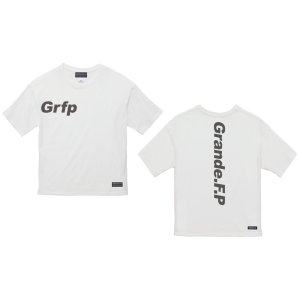 画像: Grfp.プリント.ルーズフィット半袖Tシャツ　ホワイトｘブラック