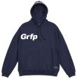 画像2: Grfp.プリント.ルーズフィットスウェットプルパーカー　ネイビーｘホワイト　　　　　　　　　　　　　　　　　　　　　　　　　　　　　　　　　　