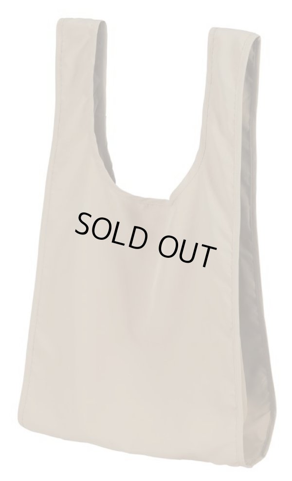 画像2: ■GRFP.メッシュポケットトートエコBAG（ポケッタブル仕様）サンドカーキｘホワイト