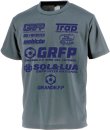 画像2: 【ジュニアサイズ対応】GRANDE.F.P.SOL&LUAドライメッシュTシャツ　ダークグレーｘネイビー