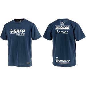 画像: 【ジュニアサイズ対応】GRFP.SOL&LUAドライメッシュTシャツ　ネイビーｘホワイト