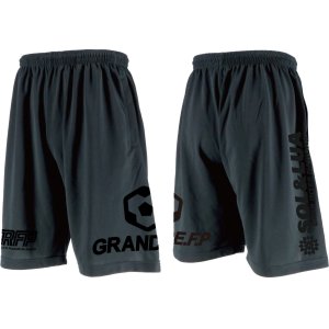 画像: 【BIGサイズ対応商品】GRANDE.FP.BIG.ヘキサゴンドライメッシュハーフパンツ　ブラックxブラック