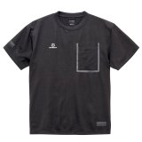 画像: GRANDE.F.Pヘキサゴンロゴ.シームテープポケット付Tシャツ　ブラック×ホワイト