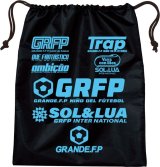 画像: GRANDE.F.P.SOL&LUAナイロンマルチシューズケース　ブラックｘアクアブルー