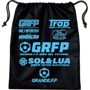 画像: GRANDE.F.P.SOL&LUAナイロンマルチシューズケース　ブラックｘアクアブルー