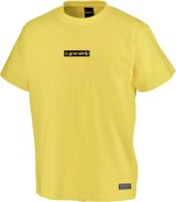 画像: グランデ・エフ・ピー.grandefp.ワンポイントボックスロゴTシャツ　イエローｘブラック