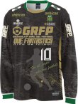 画像2: 【ジュニア〜BIGサイズ対応商品】 見木友哉ｘGRANDE.F.Pコラボ.TOMOYA・NO.10昇華転写サポートプラシャツ.長袖　ブラック