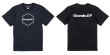 画像1: 【BIGサイズ対応商品】 Grande.F.P.ヘキサゴンプリント半袖Tシャツ　ブラックｘホワイト