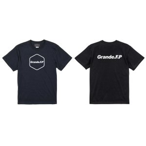 画像: 【BIGサイズ対応商品】 Grande.F.P.ヘキサゴンプリント半袖Tシャツ　ブラックｘホワイト