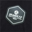 画像3: 【BIGサイズ対応商品】 Grande.F.Pスタンダード.ロゴプリント半袖Tシャツ　ブラックｘホワイト