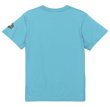 画像2: 【BIGサイズ対応商品】 Grande.F.Pスタンダード.ロゴプリント半袖Tシャツ　アクアブルーｘホワイト