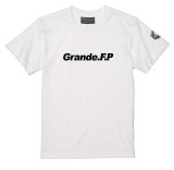 画像: 【BIGサイズ対応商品】 Grande.F.Pスタンダード.ロゴプリント半袖Tシャツ　ホワイトｘブラック