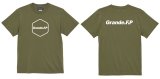 画像: 【BIGサイズ対応商品】 Grande.F.P.ヘキサゴンプリント半袖Tシャツ　ライトオリーブｘホワイト