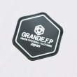 画像3: 【BIGサイズ対応商品】 Grande.F.Pスタンダード.ロゴプリント半袖Tシャツ　ホワイトｘブラック